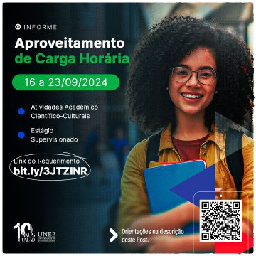 Período de solicitação de aproveitamento da carga horária em Atividades Acadêmico-Científico-Culturais (AACC) e Estágio Supervisionado – 16 a 23/09/2024