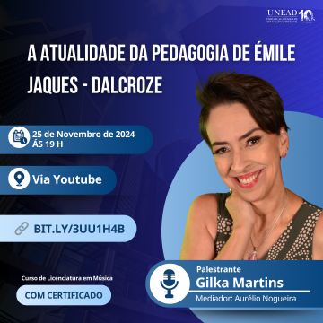 Licenciatura em Música realiza palestra sobre a “Pedagogia de Émile Jaques-Dalcroze”