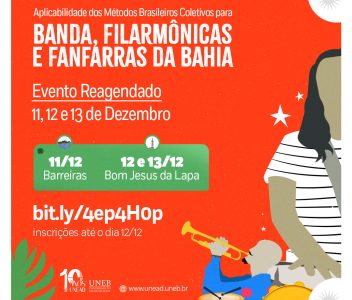 Reagendamento do Evento “Aplicabilidade de Métodos Brasileiros Coletivos para Banda, Filarmônicas e Fanfarras da Bahia”