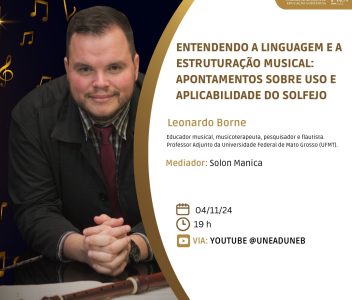 Licenciatura em Música da UNEAD divulga live 