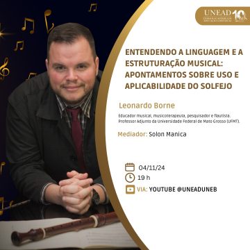 Licenciatura em Música da UNEAD divulga live 