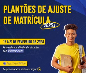 Plantões de Ajuste de Matrícula UNEAD – 17 a 21/02/2025